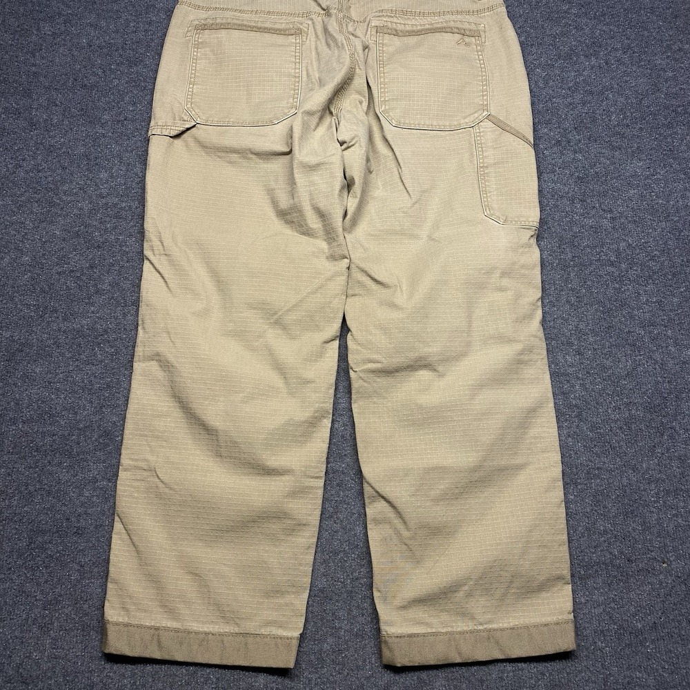 Ridgecut Toughwear Pants Mens Tag 40x32 Tan Brown Double Knee Ripstop